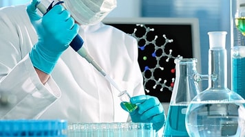 Scientist laboratory research