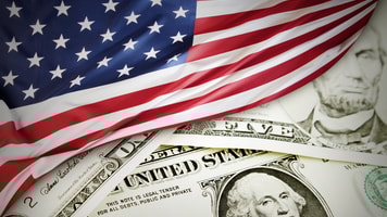 US Flag:Dollar Concept