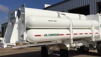 Compressed air tube trailer