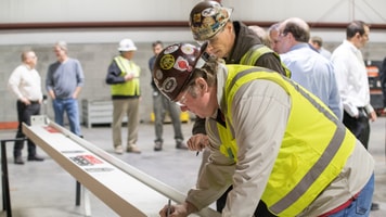 Weld school beam ceremony