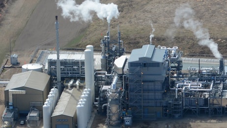 Air products saskatchewan hydrogen facility canada birdseye view