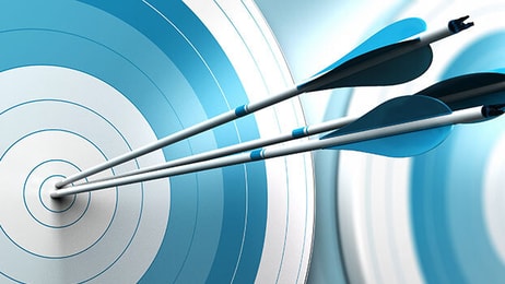 Arrows target concept