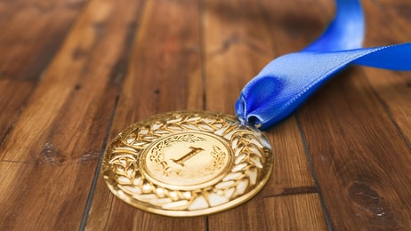 gold medal award concept
