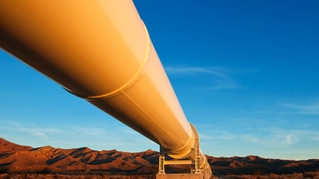 California Natural Gas Pipeline Desert
