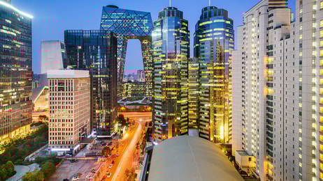 beijing china central business district cityscape