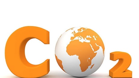 Carbon dioxide CO2 global green