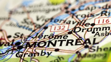 Montreal Canada map