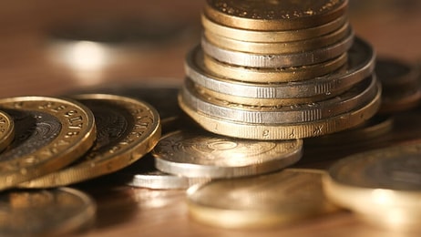 Currency close up financial