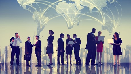 corporate people worktogether
