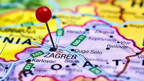 Croatia-Zagreb-map