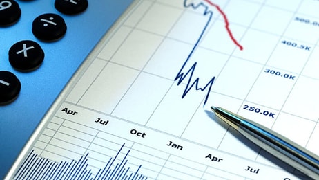 Financial decline graph warning