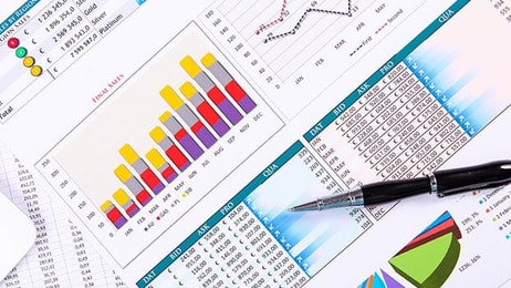 Financial analysis graph