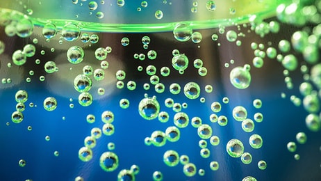 Beverages fizz carbon dioxide