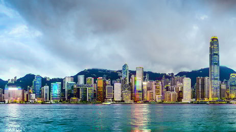 hong kong china victoria harbor