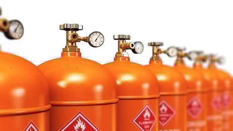 hydrogen cylinders