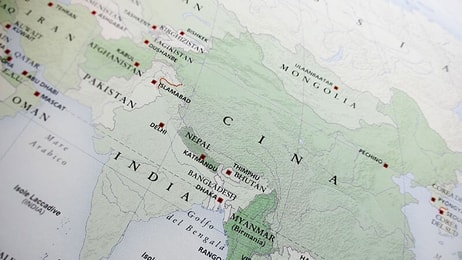 India china map