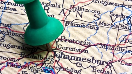 Johannesburg South Africa map