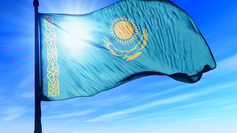 kazakstan flag