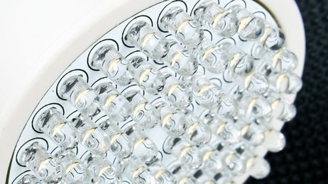 LED rare gases close up