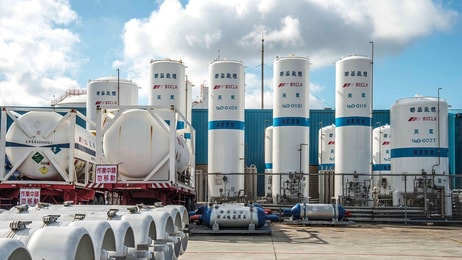 Linde Lienhwa nitrous oxide plant storage in taichung taiwan