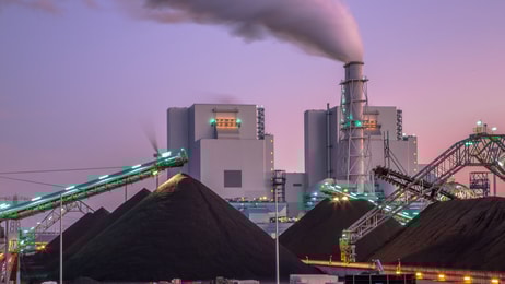 stock image of coal power station