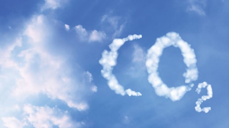 symbol co2 from clouds