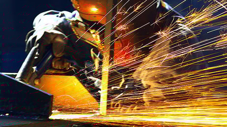 Welding sparks