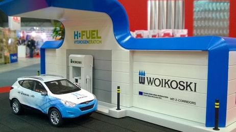 Woikoski h2 station design at plootu fennica fair