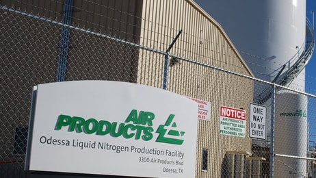 Air Products liquid nitrogen facility in Odessa, TX