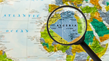 Algeria on Map