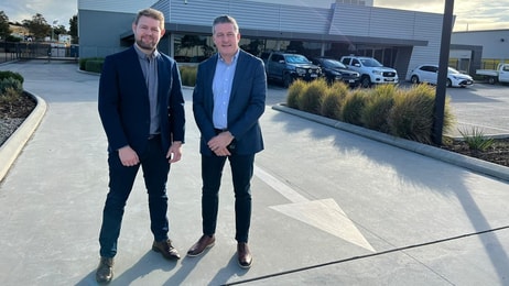 Andrew Burrell, WSG’s Chief Executive Officer of Process, Pipeline & Industrial Services, (left) and Eftech International Managing Director Andy Manning