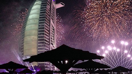 Burj Al Arab fireworks