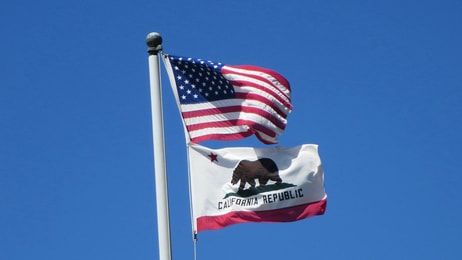 California flag us america