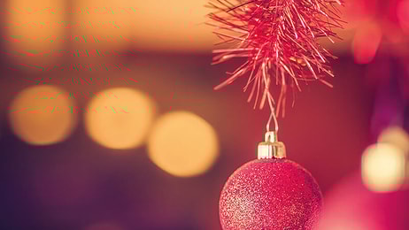 Christmas background red baul baul