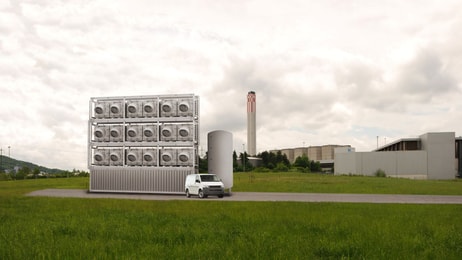 Climeworks co2 capture plant