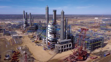 Construction of Amur Gas Processing Plant Gazprom