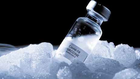 Covid vaccines and dry ice