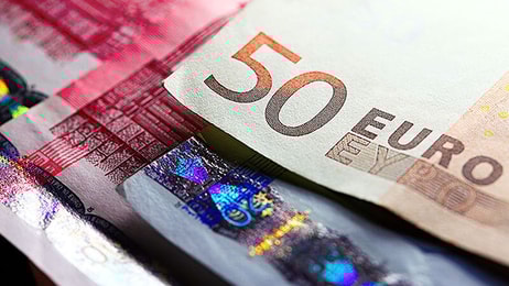 Euro currency close up