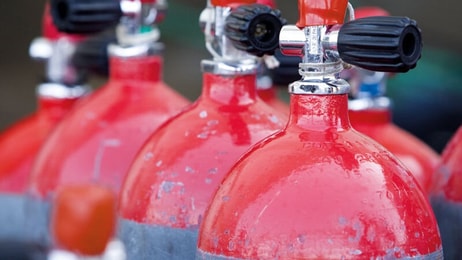 Gas diving cylinders