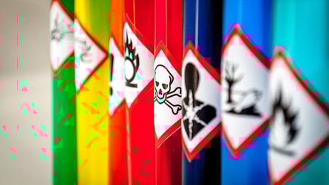 GHS Gas hazard warning symbols (iStock)