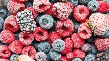 Mix frozen berries background. Frozen berries_RGB 96