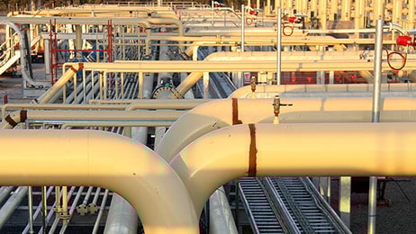 LNG pipes natural gas facility