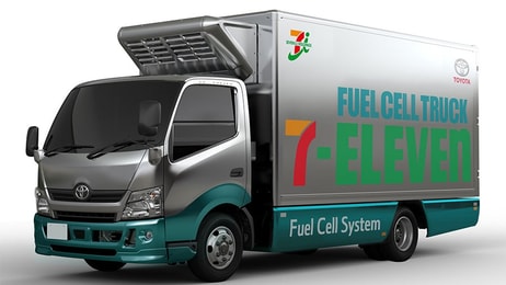 Toyota fuel cell truck 7-eleven