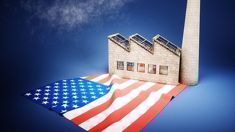 US manufacturing concept