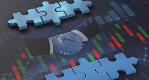 1031771_mergerandacquisitionbusinessconceptjoincompanyonpuzzlepieces3drendering_984381