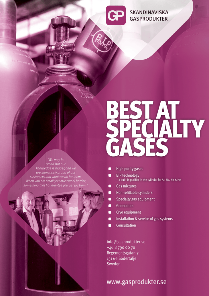 SGP – Putting the specialty in specialty gases