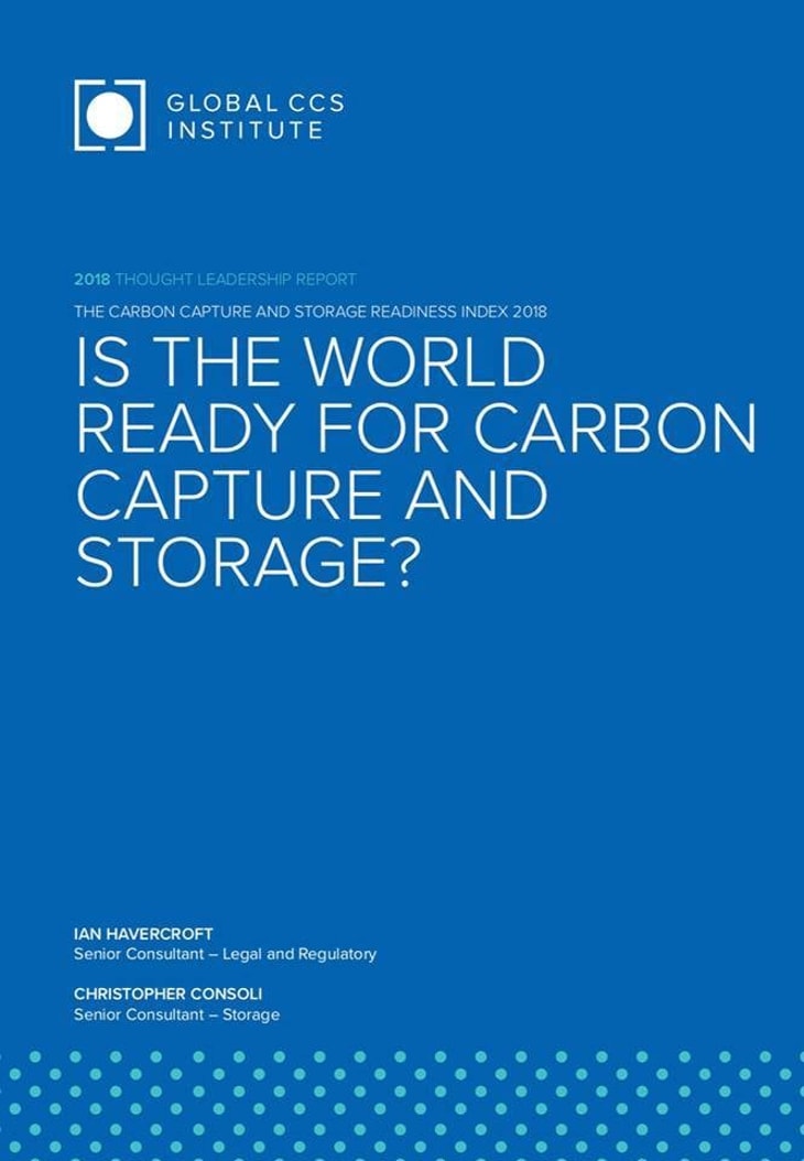 The Global CCS Institute releases The Carbon Capture and Storage Readiness Index 2018