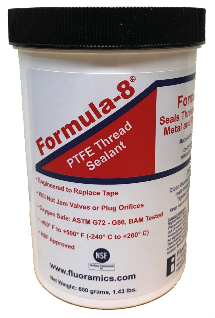 Fluoramics introduces larger Formula-8® thread sealant