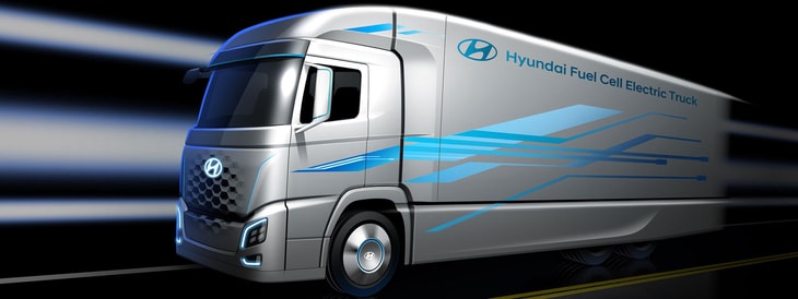 Hyundai Motor presents first look at truck with fuel cell powertrain