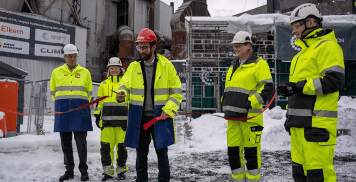 ‘World first’ carbon capture plant for smelters opens in Norway